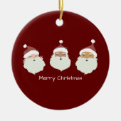 Santa Claus Merry Christmas Keramik Ornament (Vorne)
