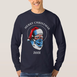 Santa Claus Merry Christmas Mask Spaß humerous T-Shirt