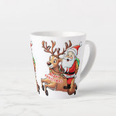 Santa Claus Merry Christmas Milchtasse (Rechte Ecke)