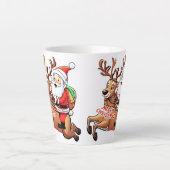 Santa Claus Merry Christmas Milchtasse (Vorderseite)