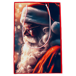 Santa Claus Merry Christmas Mittlere Geschenktüte