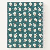 Santa Claus Merry Christmas Notizblock (Rückseite)