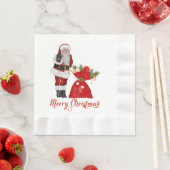 Santa Claus Merry Christmas Paper Napkins Serviette (Beispiel)
