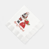 Santa Claus Merry Christmas Paper Napkins Serviette (Ecke)