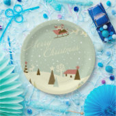 Santa Claus Merry Christmas Paper Plate Pappteller (Party)