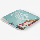 Santa Claus Merry Christmas Paper Plate Pappteller (Gewinkelt)