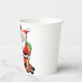 Santa Claus Merry Christmas Pappbecher (Links)