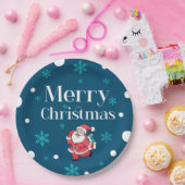 Santa Claus Merry Christmas Pappteller (Party)