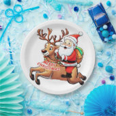 Santa Claus Merry Christmas Pappteller (Party)