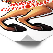 Santa Claus Merry Christmas Poster (Ecke)