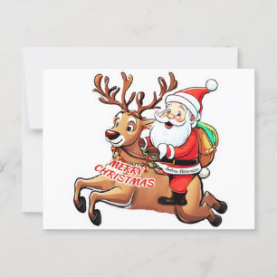 Santa Claus Merry Christmas Postkarte