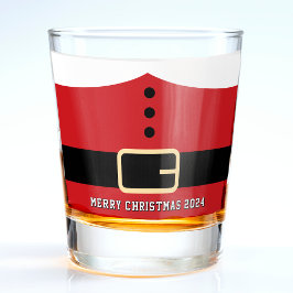 Santa Claus Merry Christmas Schnapsglas