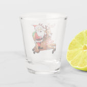 Santa Claus Merry Christmas Schnapsglas (Rückseite)