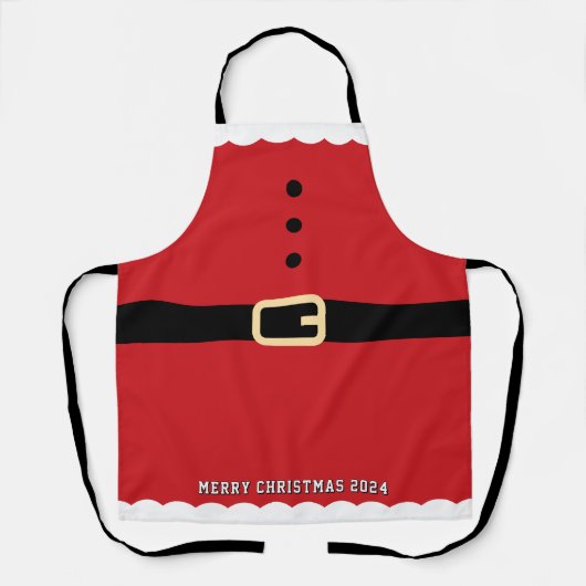 Santa Claus Merry Christmas Schürze (Vorderseite)