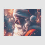 Santa Claus Merry Christmas Seidenpapier<br><div class="desc">Der Weihnachtsmann steht vor dem Foto Image. Feiern Sie die Weihnachtsfreuden mit diesem wunderschön gestalteten Produkt mit einem traditionellen Portrait des Weihnachtsmanns. Dieses Design ist nicht nur Vintag, sondern hat auch eine moderne Touch, die es zu einer perfekten Mischung von Alt und Neu macht. Ein atemberaubendes festliches Santa Art Grafikbild....</div>