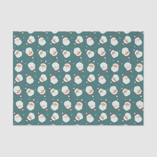 Santa Claus Merry Christmas Seidenpapier (Vorderseite)