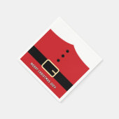 Santa Claus Merry Christmas Serviette (Ecke)