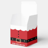 Santa Claus Merry Christmas Square Geschenkschachtel (Geöffnet)