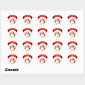 Santa Claus Merry Christmas Sticker (Blatt)