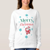 Santa Claus Merry Christmas Sweatshirt (Vorderseite)