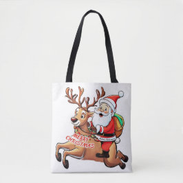 Santa Claus Merry Christmas Tasche