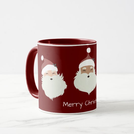 Santa Claus Merry Christmas Tasse (Vorderseite Links)
