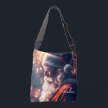 Santa Claus Merry Christmas Tragetaschen Mit Langen Trägern<br><div class="desc">Der Weihnachtsmann steht vor dem Foto Image. Feiern Sie die Weihnachtsfreuden mit diesem wunderschön gestalteten Produkt mit einem traditionellen Portrait des Weihnachtsmanns. Es ist nicht nur Vintag, sondern hat auch eine moderne Touch, die es zu einer perfekten Mischung aus Alt und Neu macht. Ein atemberaubendes festliches Santa Art Grafikbild. Der...</div>