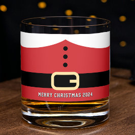 Santa Claus Merry Christmas Whiskyglas
