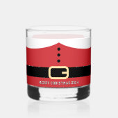 Santa Claus Merry Christmas Whiskyglas (Vorderseite)