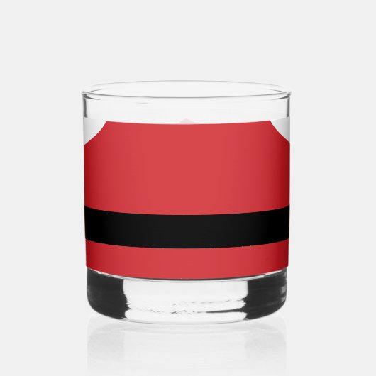 Santa Claus Merry Christmas Whiskyglas (Rückseite)