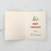 Santa Claus Merry Weihnachtsfeiertag Karte (Innenseite)