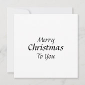 Santa Claus Merry Weihnachtskarte (Rückseite)