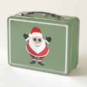 Santa Claus Metall Brotdose (Rückseite)