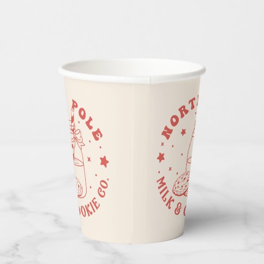 Santa Claus - Milk and Cookie Co. Pappbecher (Rechts)