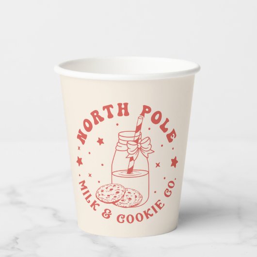 Santa Claus - Milk and Cookie Co. Pappbecher (Vorderseite)