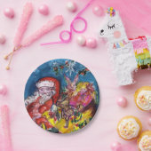 SANTA CLAUS MIT CHRISTMAS GIFT SACK PAPPTELLER (Party)