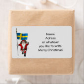 Santa Claus mit der Flagge Schwedens (Insitu)