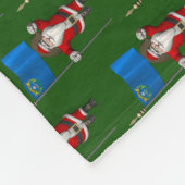 Santa Claus mit der Flagge von Nevada Fleecedecke (Ecke)