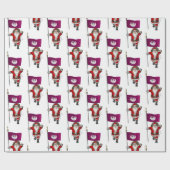 Santa Claus mit der Flagge von Phoenix Geschenkpapier (Flach)