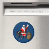 Santa Claus mit Doberman Pinscher Magnet (In Situ (Geschirrspüler))