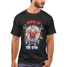 Santa Claus mit Drehung - Gym Santa Holiday Spaß