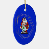 Santa Claus mit Dreidel Chrismukkah Ornament (Rechts)