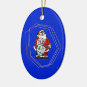 Santa Claus mit Dreidel Chrismukkah Ornament (Links)