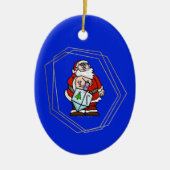 Santa Claus mit Dreidel Chrismukkah Ornament (Vorne)