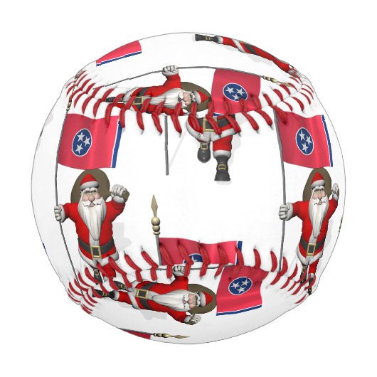 Santa Claus mit Flagge Baseball (Rückseite)