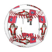 Santa Claus mit Flagge Baseball (Vorderseite)
