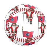 Santa Claus mit Flagge Baseball (Vorderseite Links)
