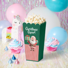 Santa Claus mit Geschenkbox
