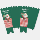 Santa Claus mit Geschenkbox Geschenkschachtel (Ungeklappt)