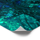 SANTA CLAUS MIT LANTERIN IN CHRISTMAS NACHT POSTER (Ecke)